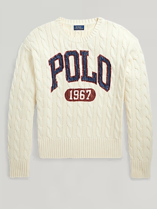 Polo Ralph Lauren Sweaters - Ralph Lauren Polo 1967 sweater cable knit cotton S heritage preppy ivory